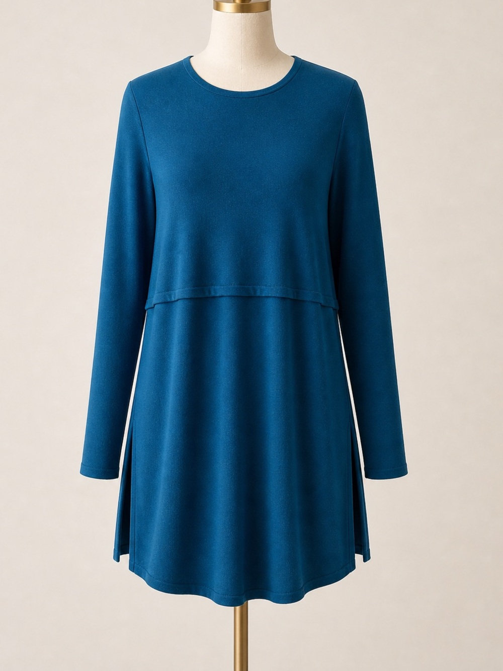 J JILL Longline Tunic Sweater Wool Blend XL Minimalist Career Casual Lagenlook